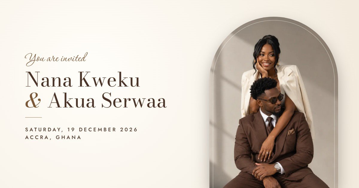 Nana Kweku and Akua Serwaa wedding invitation link preview